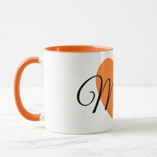 Niedlicher großer orange tasse (Links)