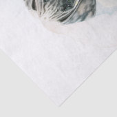 Niedlicher großer, trockener Welpenhund Seidenpapier (Detail)