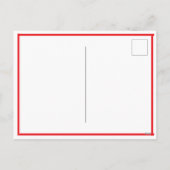 Niedlicher Groundhog in rotem Konvertible Feiertagspostkarte (Rückseite)