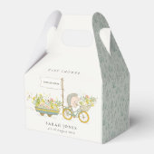 Niedlicher Grown Igel Flora Bike Babydusche Geschenkschachtel (Rückseite)