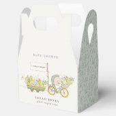 Niedlicher Grown Igel Flora Bike Babydusche Geschenkschachtel (Geöffnet)