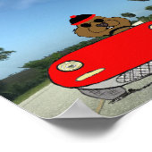 Niedlicher Grundriss in Cabriolet Poster (Ecke)