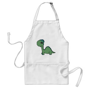 Niedlicher grüner Baby-Dinosaurier Schürze