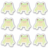 Niedlicher Grüner Baum Frog - 9x Sonderschnitt Auf Aufkleber (Vorderseite)
