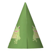 Niedlicher Grüner Baum Frog - Party Zeit! Geburtst Partyhütchen (Rückseite)