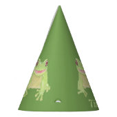 Niedlicher Grüner Baum Frog - Party Zeit! Geburtst Partyhütchen (Links)