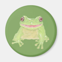 Niedlicher Grüner Baum Frosch - transparent.