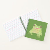 Niedlicher Grüner Baum Frosch - transparent. Notizblock (Innenseite)