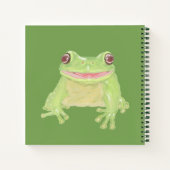 Niedlicher Grüner Baum Frosch - transparent. Notizblock (Rückseite)