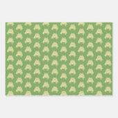 Niedlicher Grüner Baumfrosch - 3x transp Muster. Geschenkpapier Set (Vorderseite 2)