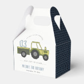 Niedlicher grüner blauer Feldzug Kinder jeden Gebu Geschenkschachtel (Vorderseite)