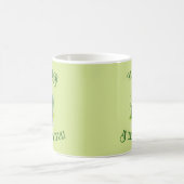 Niedlicher Grüner Cartoon Kaffeetasse (Mittel)