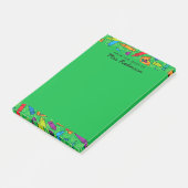 Niedlicher Grüner Crayons Lehrer Von 4 x 6 Uhr Post-it Klebezettel (angewinkelt)