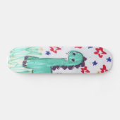 Niedlicher grüner Dinosaurier-SkizzeSkateboard Pro Skateboard (Horizontal)