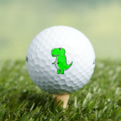 Niedlicher grüner Dinosaurier Zeichnend Golfball (Insitu T-Shirt)
