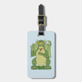 Niedlicher Grüner Drache Gepäckanhänger (Vorderseite vertikal)