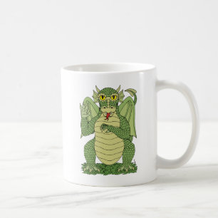 Niedlicher Grüner Drache Kaffeetasse
