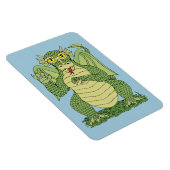 Niedlicher Grüner Drache Magnet (Rechte Seite)