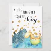 *~* Niedlicher Grüner Drachen, der Babyboy-Dusche Einladung (Vorderseite)