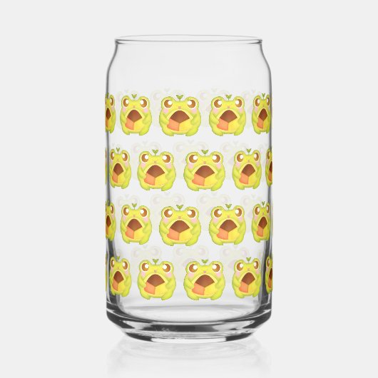 Niedlicher Grüner Frosch Holding Mexican Polvoron Dosenglas (Vorderseite)