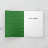 Niedlicher Grüner Frosch Hoodie Zeichne Geburtstag Karte (Innenseite)