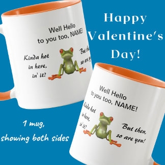 Niedlicher grüner Frosch Tasse