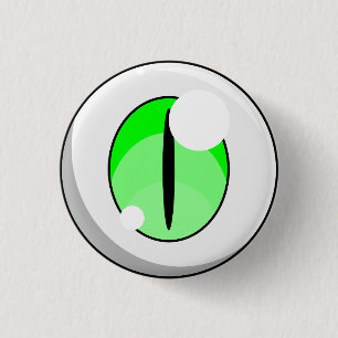Niedlicher grüner Ghost-Eyeball-Button Button