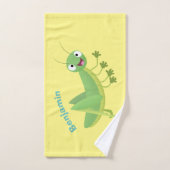Niedlicher Grüner-Happy-Cartoon Badhandtuch Set (Handtuch)
