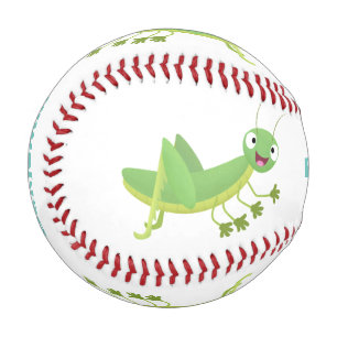 Niedlicher Grüner-Happy-Cartoon Baseball