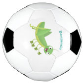 Niedlicher Grüner-Happy-Cartoon Fußball (Gedreht)