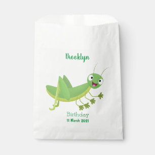 Niedlicher Grüner-Happy-Cartoon Geschenktütchen