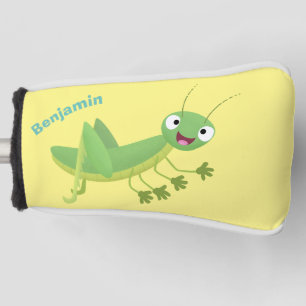Niedlicher Grüner-Happy-Cartoon Golf Headcover