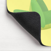 Niedlicher Grüner-Happy-Cartoon Mousepad (Ecke)