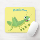 Niedlicher Grüner-Happy-Cartoon Mousepad (Mit Mouse)