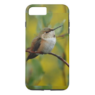 niedlicher grüner Hummingbird-gelber Hintergrund Case-Mate iPhone Hülle