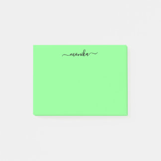 Niedlicher grüner Limoner Individuelle Name Post-it Klebezettel