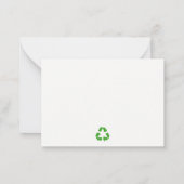 Niedlicher grüner LKWs jenseits der Geburt Mitteilungskarte (Rückseite)