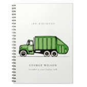Niedlicher grüner LKWs jenseits der Geburt Notizblock (Vorderseite)