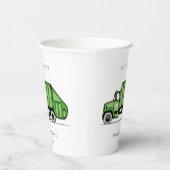 Niedlicher grüner LKWs jenseits der Geburt Pappbecher (Rechts)