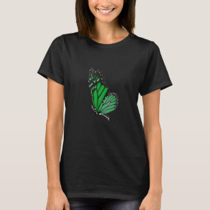 Niedlicher grüner Monarch Multicolor Butterfly T-Shirt