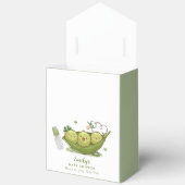 Niedlicher grüner Schnuller Süßerbse in Pod-Kinder Geschenkschachtel (Offen)
