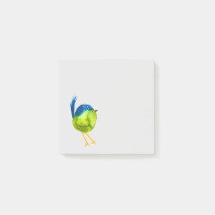 Niedlicher grüner Wasservogel Post-it Klebezettel