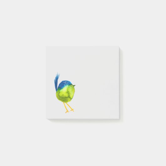 Niedlicher grüner Wasservogel Post-it Klebezettel (Vorderseite)
