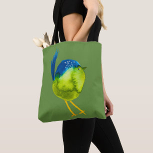Niedlicher grüner Wasservogel Tasche