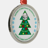 Niedlicher Grüner Weihnachtsbaum Feiertag Ornament Aus Metall (Rechts)
