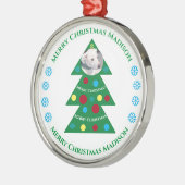 Niedlicher Grüner Weihnachtsbaum Feiertag Ornament Aus Metall (Links)