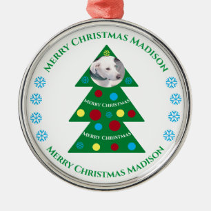 Niedlicher Grüner Weihnachtsbaum Feiertag Ornament Aus Metall