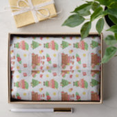 Niedlicher Grüner Weihnachtself Seidenpapier (Geschenk)