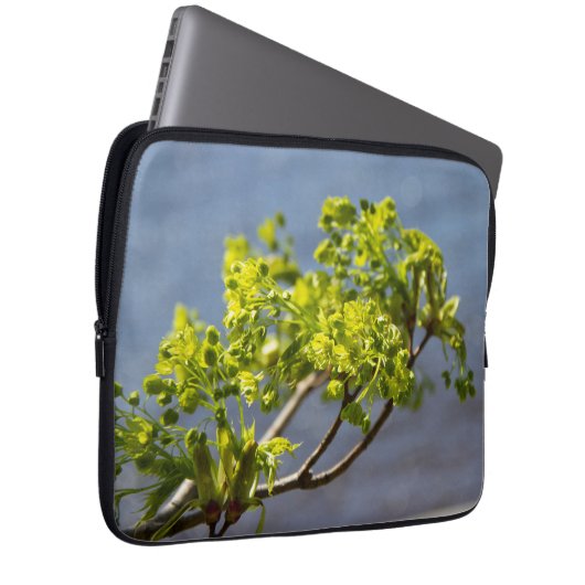 Niedlicher grüner Wind Laptopschutzhülle (Vorne Rechts)