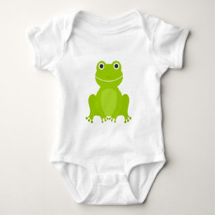 Niedlicher Grünfrosch Baby Strampler